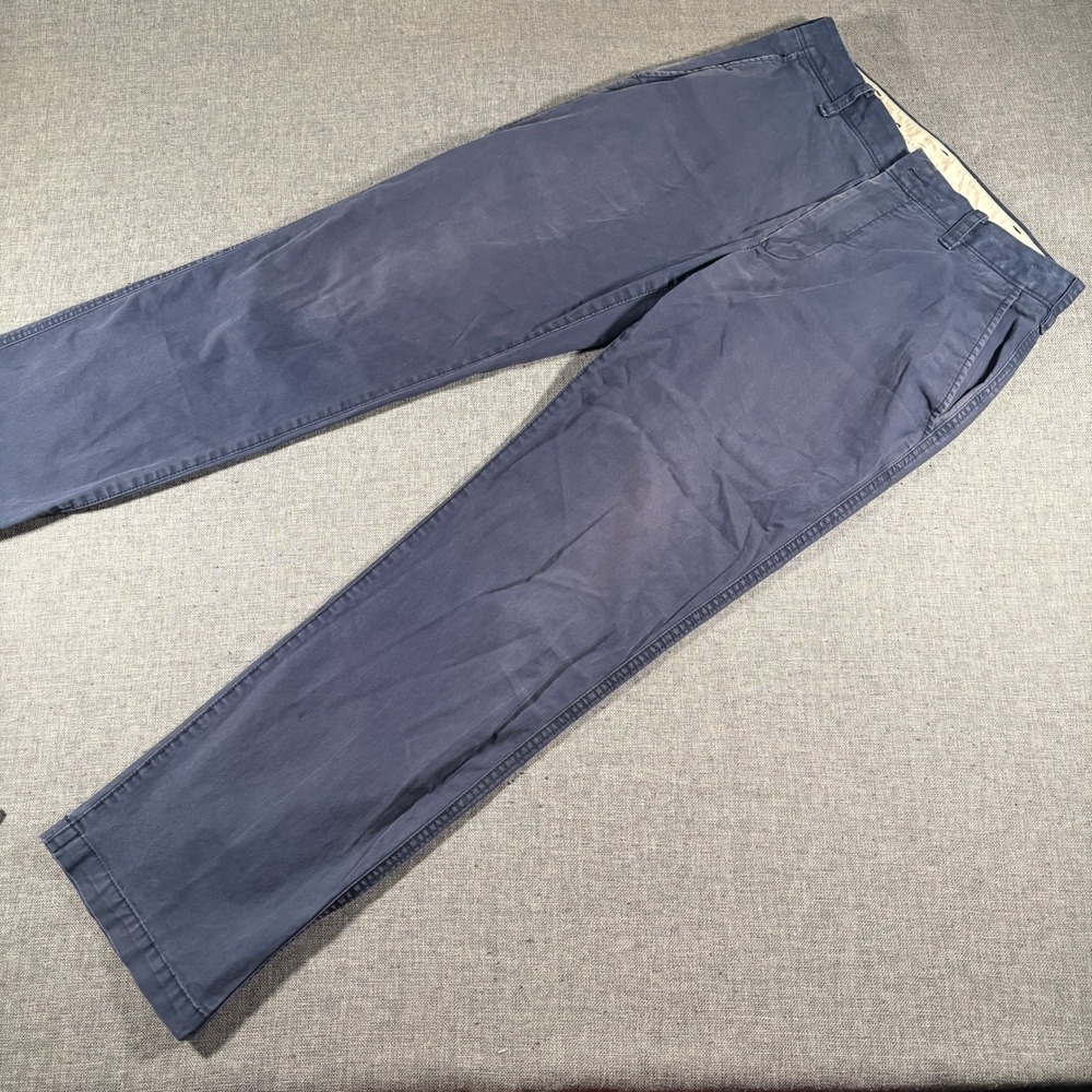 Bonobos Chino Pants Mens 30 Navy Blue‎ Straight Fit Cotton Casual Trousers
